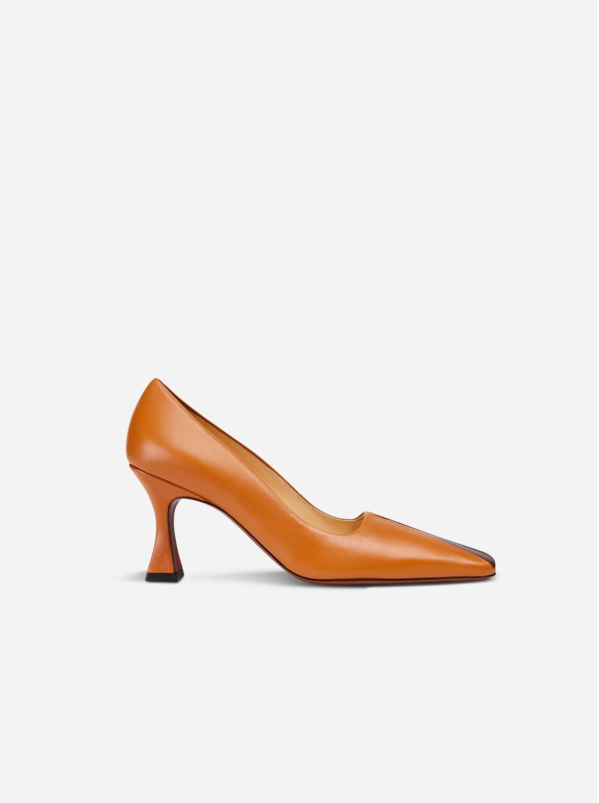 Duck Pumps Orange Camel & Cabarnet